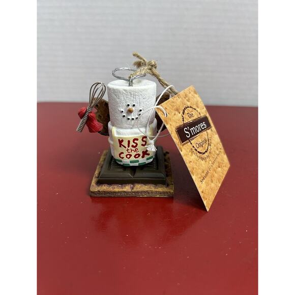 S'mores Holiday Ornament - White and Red - Picture 1 of 8